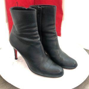 CHRISTIAN LOUBOUTIN Paris Black Ankle Boots